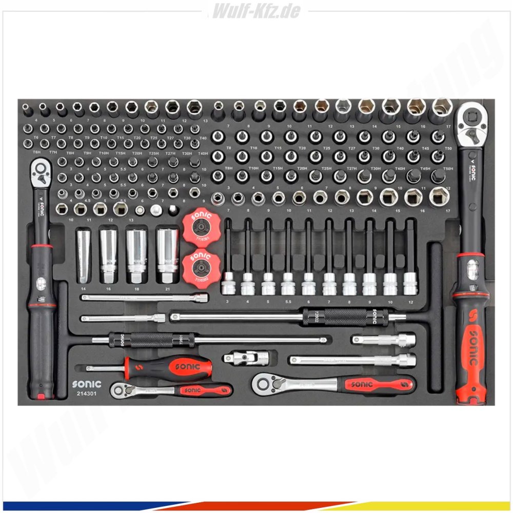 Sonic gefüllter Werkstattwagen NEXT S9 MOTORCYCLE / 325-​tlg.